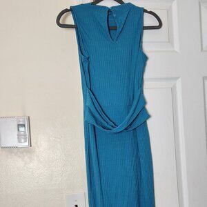 Sleeveless Ribbed Midi Dress